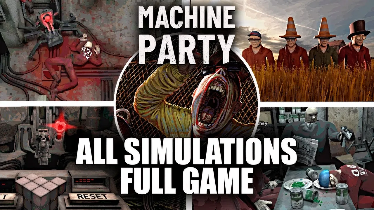 Online multiplayer setup screen showing a hosted Machine Party lobby